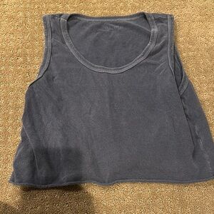 Women's blue tank Top